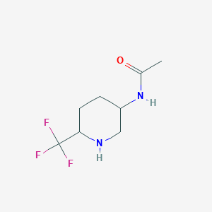 N-[6-(trifluoromethyl)piperidin-3-yl]acetamide