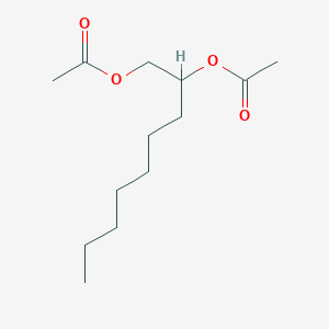 molecular formula C13H24O4 B14466873 Mono((acetyloxy)methyl)octanol acetate CAS No. 68683-25-0
