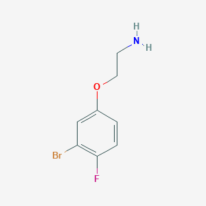 molecular formula C8H9BrFNO B1446688 2-(3-Bromo-4-fluorophenoxy)ethan-1-amine CAS No. 1427441-36-8