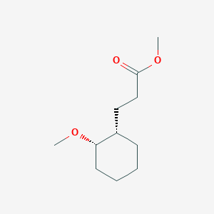 molecular formula C11H20O3 B14466901 methyl 3-[(1S,2S)-2-methoxycyclohexyl]propanoate CAS No. 72886-99-8