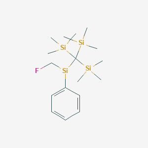 molecular formula C17H34FSi4 B14466945 CID 22296464 