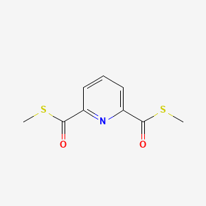molecular formula C9H9NO2S2 B14466958 S~2~,S~6~-Dimethyl pyridine-2,6-dicarbothioate CAS No. 69945-43-3