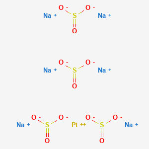 molecular formula Na6O12PtS4 B14466986 hexasodium;platinum(2+);tetrasulfite CAS No. 68413-57-0