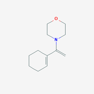 molecular formula C12H19NO B14467040 Morpholine, 4-[1-(1-cyclohexen-1-yl)ethenyl]- CAS No. 66312-68-3