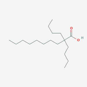 molecular formula C18H36O2 B14467048 2,2-Dibutyldecanoic acid CAS No. 67358-58-1