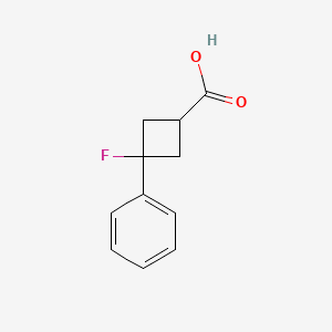 3-Fluoro-3-phenylcyclobutane-1-carboxylic acid