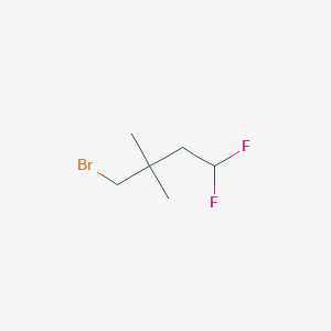 molecular formula C6H11BrF2 B1446710 4-Bromo-1,1-difluoro-3,3-dimethylbutane CAS No. 1785570-41-3