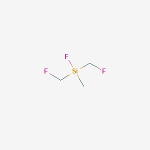 molecular formula C3H7F3Si B14467125 Fluoro[bis(fluoromethyl)]methylsilane CAS No. 65954-64-5
