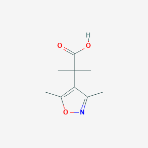 2-(Dimethyl-1,2-oxazol-4-yl)-2-methylpropanoic acid