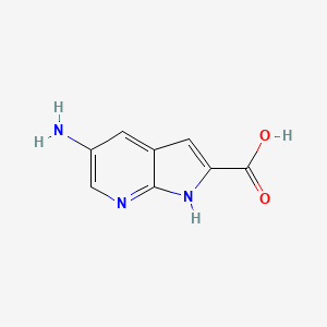 molecular formula C8H7N3O2 B1446716 5-Amino-7-azaindole-2-carboxylic acid CAS No. 1260385-74-7