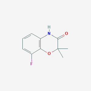 molecular formula C10H10FNO2 B1446717 8-Fluoro-2,2-dimethyl-2H-benzo[b][1,4]oxazin-3(4H)-one CAS No. 1537310-76-1