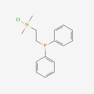molecular formula C16H20ClPSi B14467187 {2-[Chloro(dimethyl)silyl]ethyl}(diphenyl)phosphane CAS No. 72824-21-6