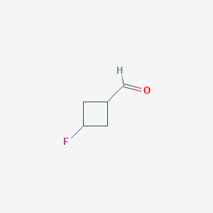 molecular formula C5H7FO B1446722 3-Fluorocyclobutane-1-carbaldehyde CAS No. 1780295-33-1