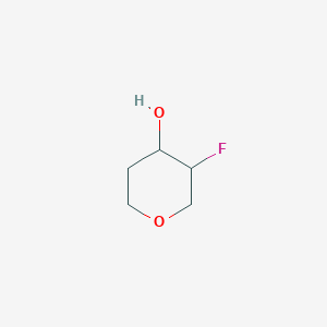 molecular formula C5H9FO2 B1446725 3-Fluorooxan-4-ol CAS No. 1481690-51-0