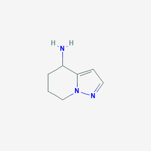 molecular formula C7H11N3 B1446726 4H,5H,6H,7H-pyrazolo[1,5-a]pyridin-4-amine CAS No. 1547114-20-4