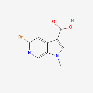 molecular formula C9H7BrN2O2 B1446728 5-溴-1-甲基-1H-吡咯并[2,3-c]吡啶-3-羧酸 CAS No. 1784112-11-3