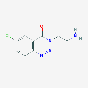 3-(2-aminoethyl)-6-chlorobenzo[d][1,2,3]triazin-4(3H)-one