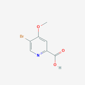 molecular formula C7H6BrNO3 B1446730 5-Bromo-4-methoxypicolinic acid CAS No. 1211586-66-1