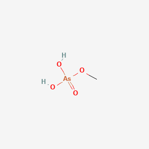 molecular formula CH5AsO4 B14467315 Arsenic acid (H3AsO4), monomethyl ester CAS No. 70786-76-4