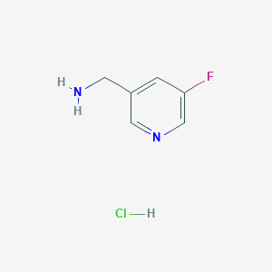 molecular formula C6H8ClFN2 B1446733 (5-Fluoropyridin-3-yl)methanamine hydrochloride CAS No. 864263-69-4