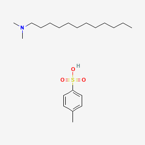 molecular formula C21H39NO3S B14467330 N,N-dimethyldodecan-1-amine;4-methylbenzenesulfonic acid CAS No. 66209-63-0