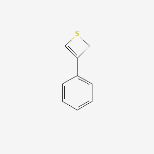 molecular formula C9H8S B14467415 3-phenyl-2H-thiete CAS No. 72000-02-3