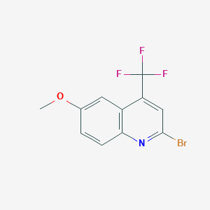 molecular formula C11H7BrF3NO B1446742 2-Bromo-6-methoxy-4-(trifluoromethyl)quinoline CAS No. 1528933-06-3