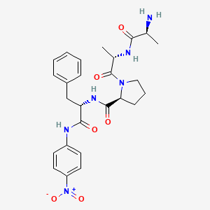molecular formula C26H32N6O6 B14467511 L-Alanyl-L-alanyl-L-prolyl-N-(4-nitrophenyl)-L-phenylalaninamide CAS No. 72534-93-1