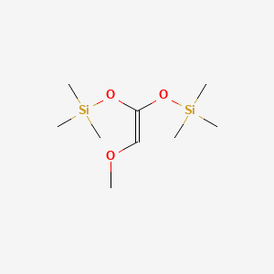 molecular formula C9H22O3Si2 B14467519 3,5-Dioxa-2,6-disilaheptane, 4-(methoxymethylene)-2,2,6,6-tetramethyl- CAS No. 71616-97-2