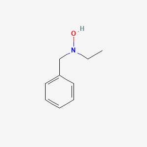 molecular formula C9H13NO B14467521 Benzenemethanamine, N-ethyl-N-hydroxy- CAS No. 65616-26-4