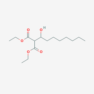 molecular formula C15H28O5 B14467527 Diethyl (1-hydroxyoctyl)propanedioate CAS No. 65911-49-1