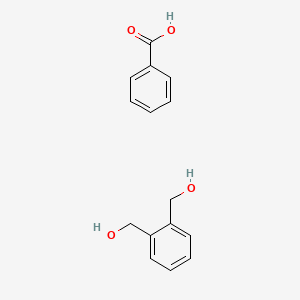 molecular formula C15H16O4 B14467530 Benzoic acid;[2-(hydroxymethyl)phenyl]methanol CAS No. 65977-84-6