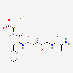 molecular formula C21H31N5O6S B14467590 D-Alanylglycylglycyl-L-phenylalanyl-L-methionine CAS No. 66609-19-6