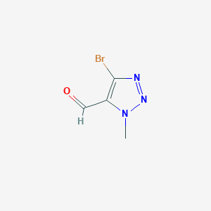 molecular formula C4H4BrN3O B1446765 4-bromo-1-methyl-1H-1,2,3-triazole-5-carbaldehyde CAS No. 1402465-82-0
