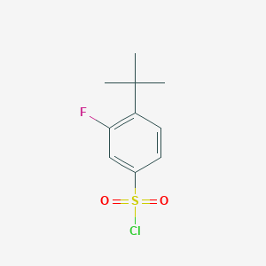 4-t-Butyl-3-fluorobenzene-1-sulfonyl chloride