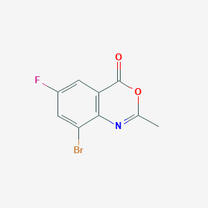 molecular formula C9H5BrFNO2 B1446775 8-Bromo-6-fluoro-2-methyl-4H-benzo[d][1,3]oxazin-4-one CAS No. 1352717-90-8