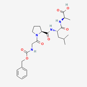 molecular formula C24H34N4O7 B14467750 N-[(Benzyloxy)carbonyl]glycyl-L-prolyl-L-leucyl-D-alanine CAS No. 68385-18-2
