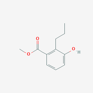 molecular formula C11H14O3 B1446777 Methyl 3-hydroxy-2-propylbenzoate CAS No. 183108-35-2