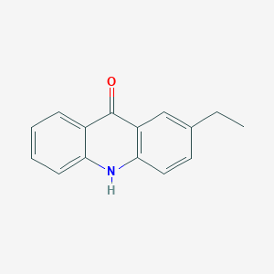 molecular formula C15H13NO B14467771 2-Ethyl-acridone 