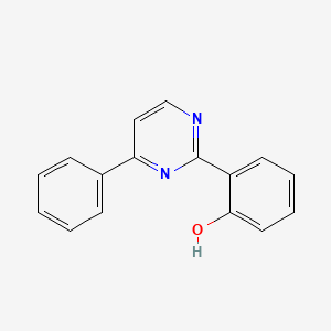 molecular formula C16H12N2O B14467786 4-Phenyl-2-(2-hydroxyphenyl)pyrimidine CAS No. 65644-26-0