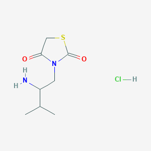 3-(2-Amino-3-methylbutyl)thiazolidine-2,4-dione hydrochloride