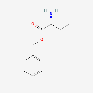 molecular formula C12H15NO2 B14467822 benzyl (2R)-2-amino-3-methylbut-3-enoate CAS No. 67471-85-6