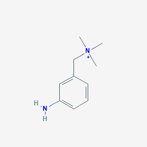 molecular formula C10H17N2+ B14467899 Benzenemethanaminium, 3-amino-N,N,N-trimethyl- CAS No. 71677-97-9