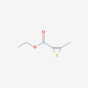 molecular formula C6H8O2S B14467900 Ethyl 3-methylthiirene-2-carboxylate CAS No. 65702-21-8