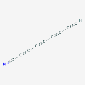 molecular formula C9HN B14467935 Nona-2,4,6,8-tetraynenitrile CAS No. 67483-72-1