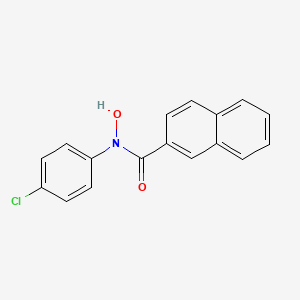 molecular formula C17H12ClNO2 B14467939 N-(4-Chlorophenyl)-N-hydroxynaphthalene-2-carboxamide CAS No. 73991-25-0
