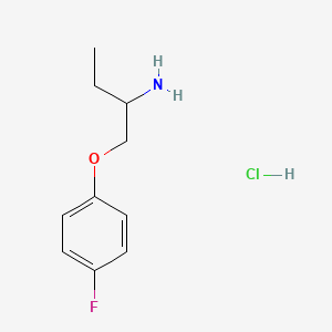 molecular formula C10H15ClFNO B1446795 1-(4-Fluorophenoxy)butan-2-amine hydrochloride CAS No. 1864064-11-8