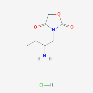 3-(2-Aminobutyl)oxazolidine-2,4-dione hydrochloride