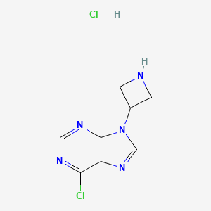 9-(azetidin-3-yl)-6-chloro-9H-purine hydrochloride