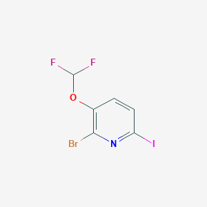 2-Bromo-3-difluoromethoxy-6-iodopyridine